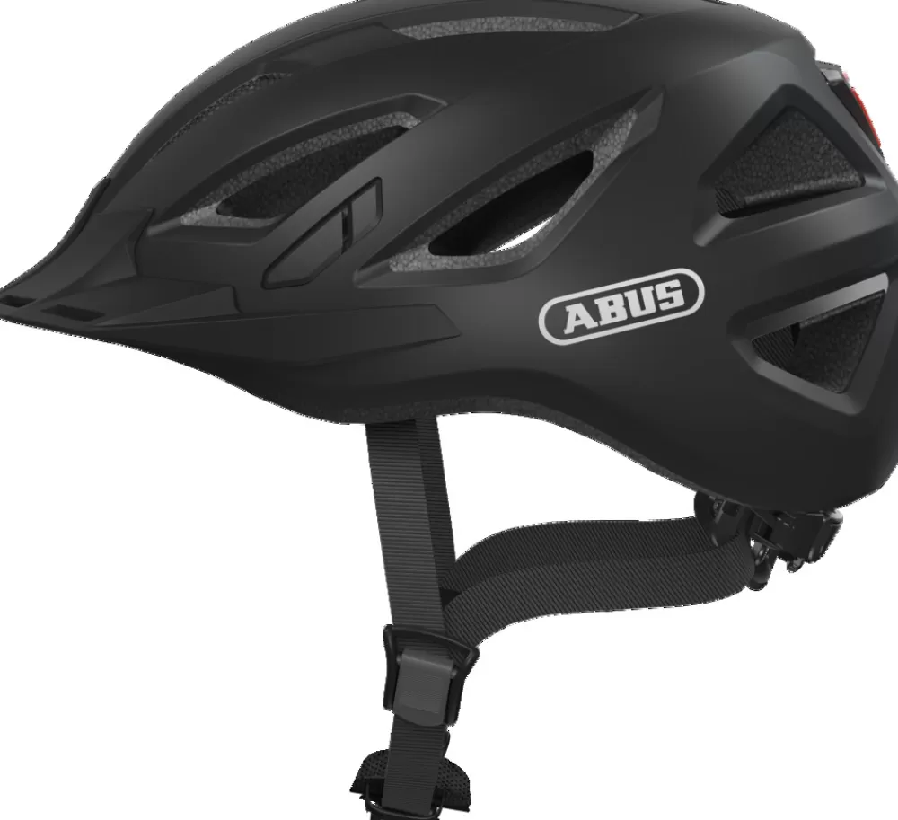 ABUS Cykeltøj Til Herre | Cykelhjelme | Urban-I 3.0 M. LED - Sort Velvet Black