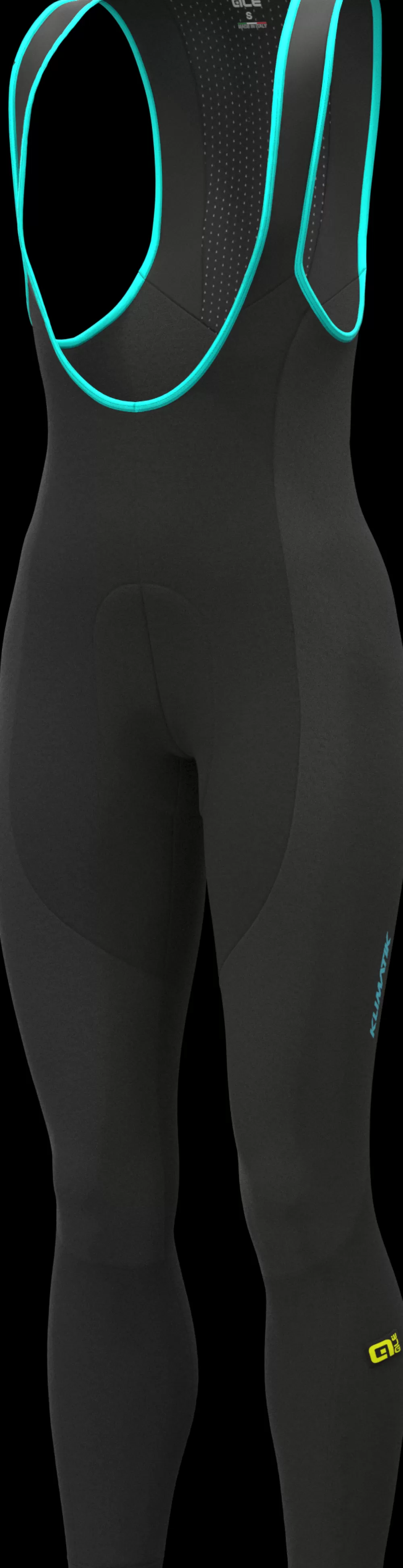 Alé Cykeltøj Til Kvinder | Cykelbukser | Bibtights K-Wind Blizzard M/pad Dame - Sort Nero / Black