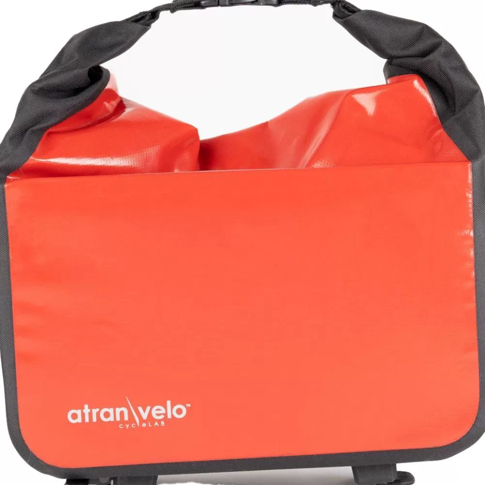 Atran Cykeltasker*Velo Travel Top Bag - Sort/Rød