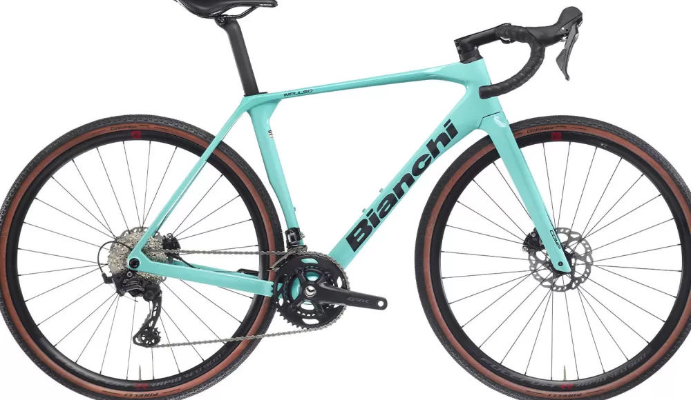 Bianchi Gravel Cykler | Racercykler | Impulso COMP GRX 610 2024 - Turkis F7 - CK16/Graphite Glossy