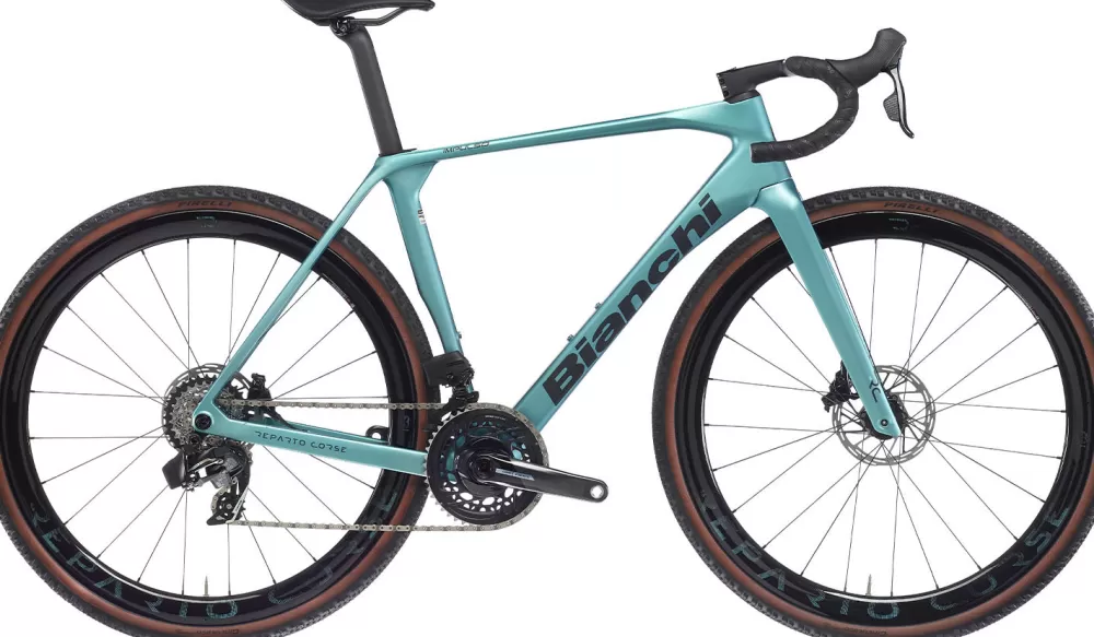 Bianchi Gravel Cykler | Racercykler | Impulso RC GRX 825 Di2 2x12sp 2025 - Turkis FG - CELESTE METALLIC/GRAPHITE/CK16