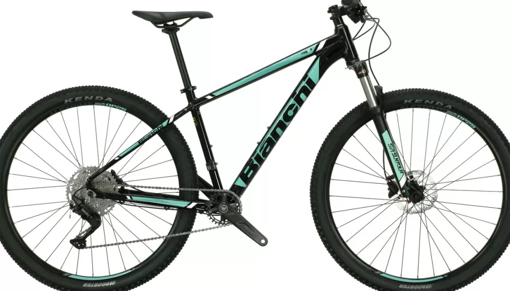 Bianchi Mountainbikes | Magma 9.1 Deore 10g - Sort/Turkis 2R - Black/Graphite full glossy