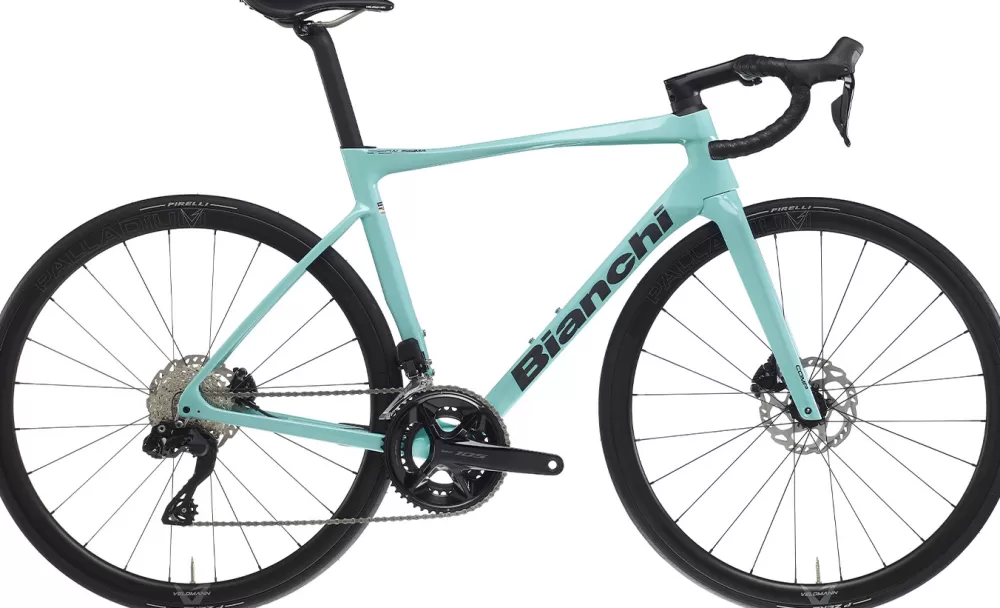 Bianchi Racercykler | Specialissima COMP Ultegra Di2 24sp 2024 - Turkis MQ - Ck16/Graphite