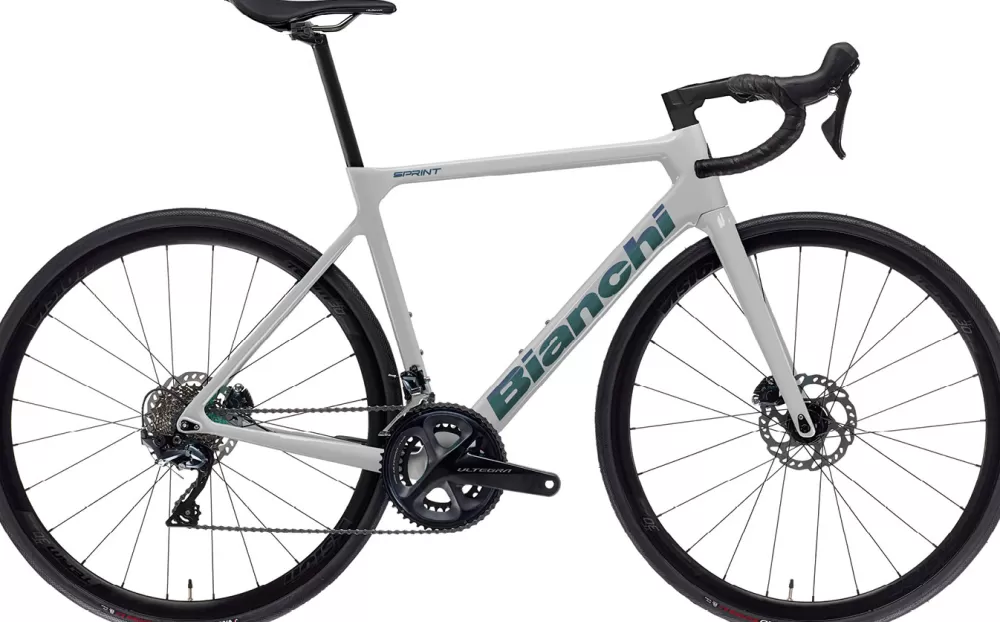 Bianchi Racercykler | Sprint 105 24sp 2024 - Grå SV: Light Grey/Cangiante glossy