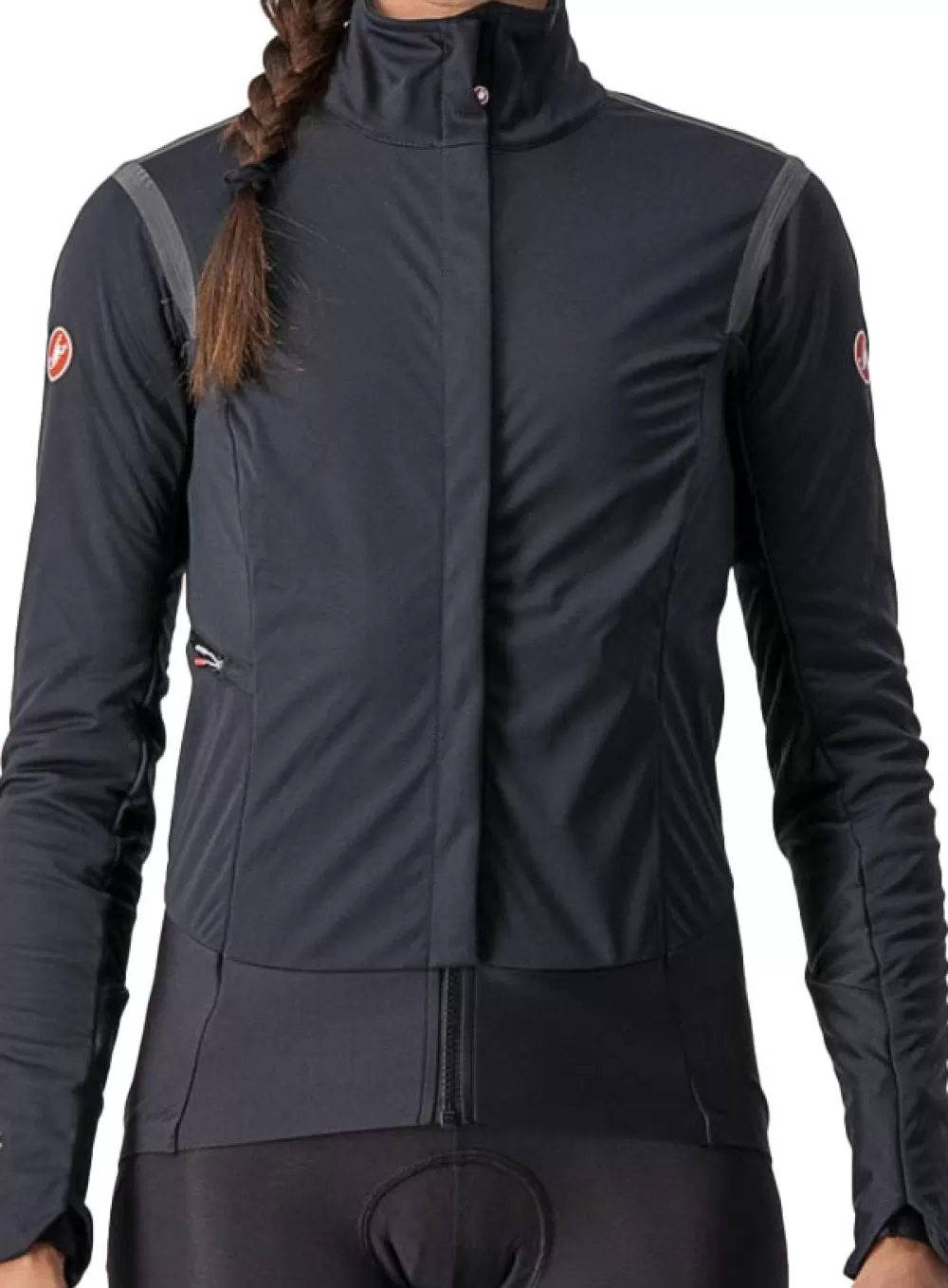 Castelli Cykeltøj Til Kvinder | Cykeljakker | ALPHA RoS 2 W JACKET Vinterjakke - Sort LIGHT BLACK/BLACK REFLEX-BRILL