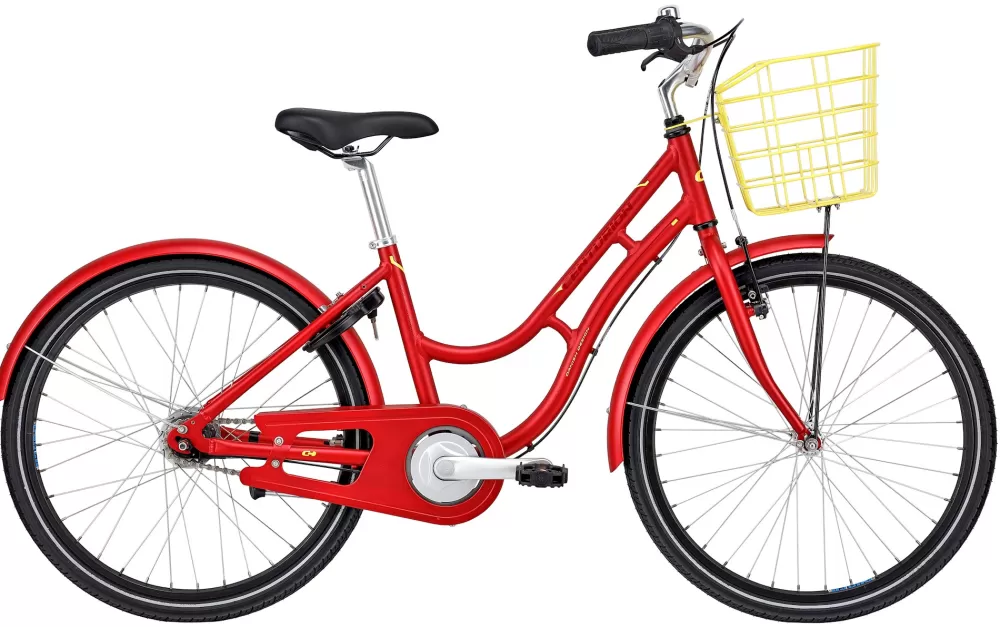 Centurion Børnecykler | Basic Urban 24" Pige 7g - Rød Mat rød