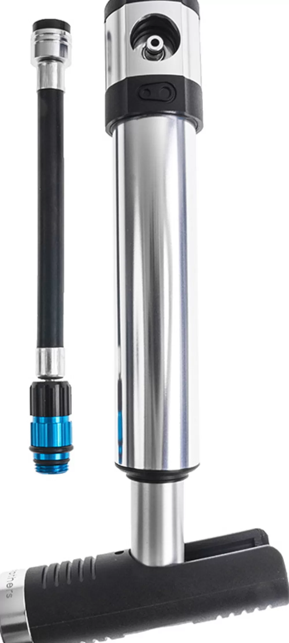 CrankBrothers Cykelpumper | Mini Håndpumpe Klic HV - 110psi/7.6bar - Sølv
