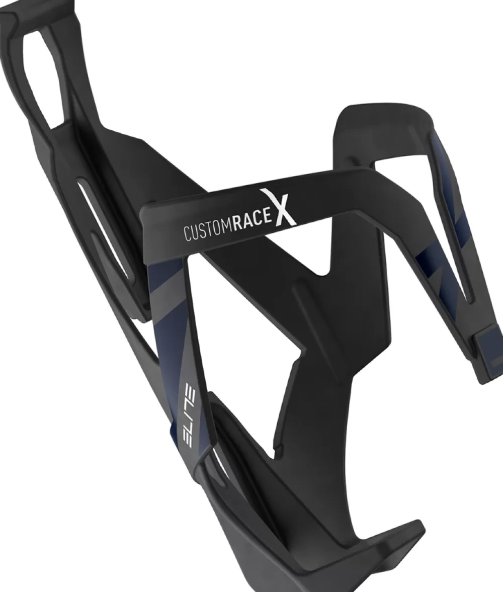 Elite Flaskeholdere*Bottle Cage Custom Race X - Black Skin/Blue Graphic