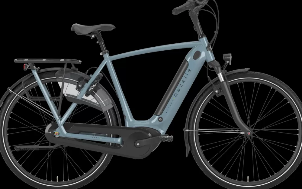 Gazelle Elcykler | Arroyo C7+ HMB Elite Herre 2024 - Blå thunder greygloss