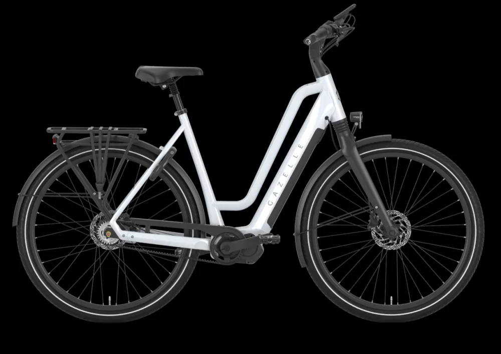 Gazelle Elcykler | Chamonix C5 HMS Dame 2024 - Hvid frozen blue