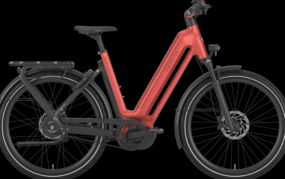 Gazelle Elcykler | Eclipse C380 HMB Dame 2024 - Orange metallic orangematte