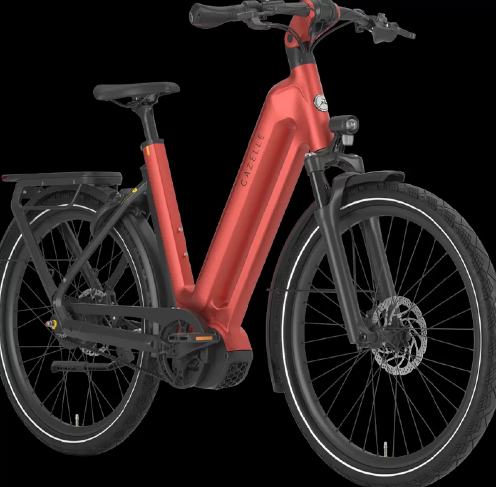 Gazelle Elcykler | Eclipse C380 HMB Dame 2024 - Orange metallic orangematte