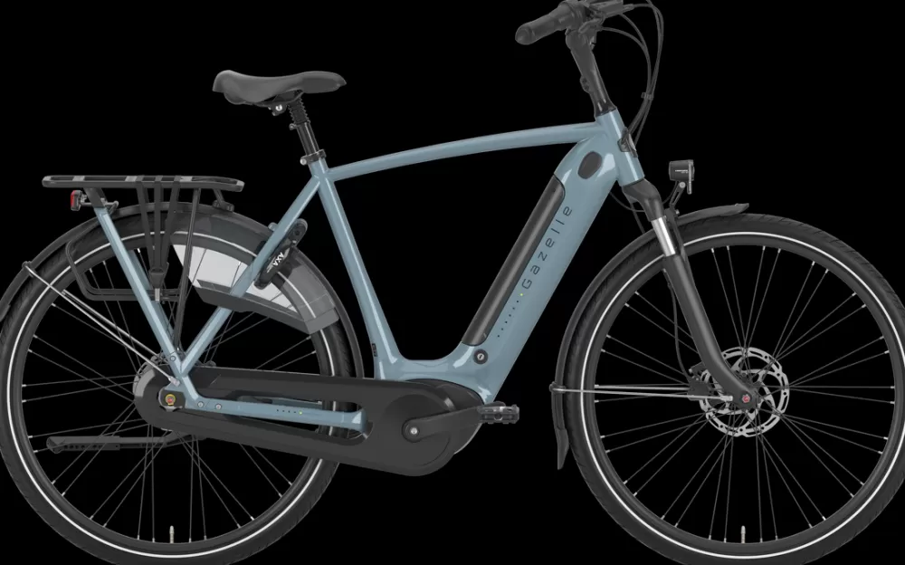 Gazelle Elcykler | Grenoble C7+ HMB Herre 2024 - Blå thunder greygloss