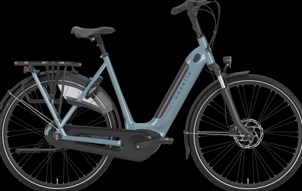Gazelle Elcykler | Grenoble C7+ HMB Dame 2024 - Blå thunder greygloss
