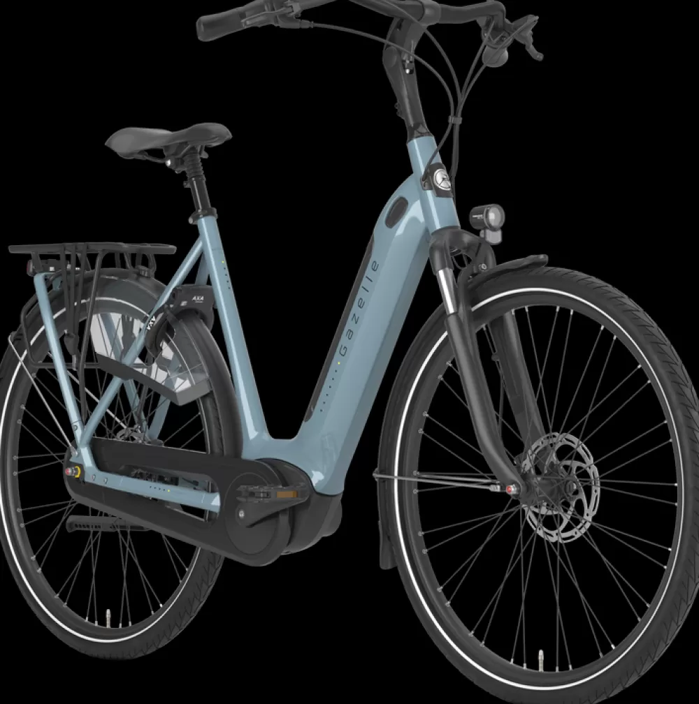 Gazelle Elcykler | Grenoble C7+ HMB Dame 2024 - Blå thunder greygloss