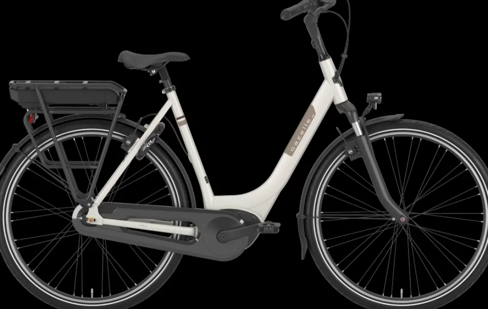 Gazelle Elcykler | Paris C7+ HMB Dame 7g 2024 - Hvid ivory white