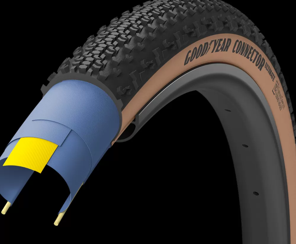 Goodyear Cykeldæk*CONNECTOR Tubeless Complete 650x50c - Brun