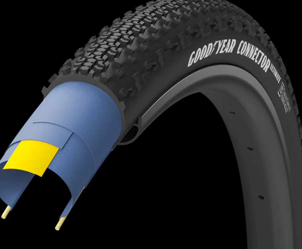 Goodyear Cykeldæk*CONNECTOR Tubeless Complete 700x35c/50c - Sort