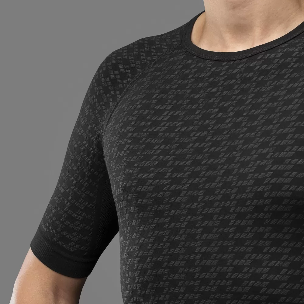 GripGrab Spinning | Cykeltøj Til Herre | Expert Seamless Letvægts Baselayer Kortærmet - Sort