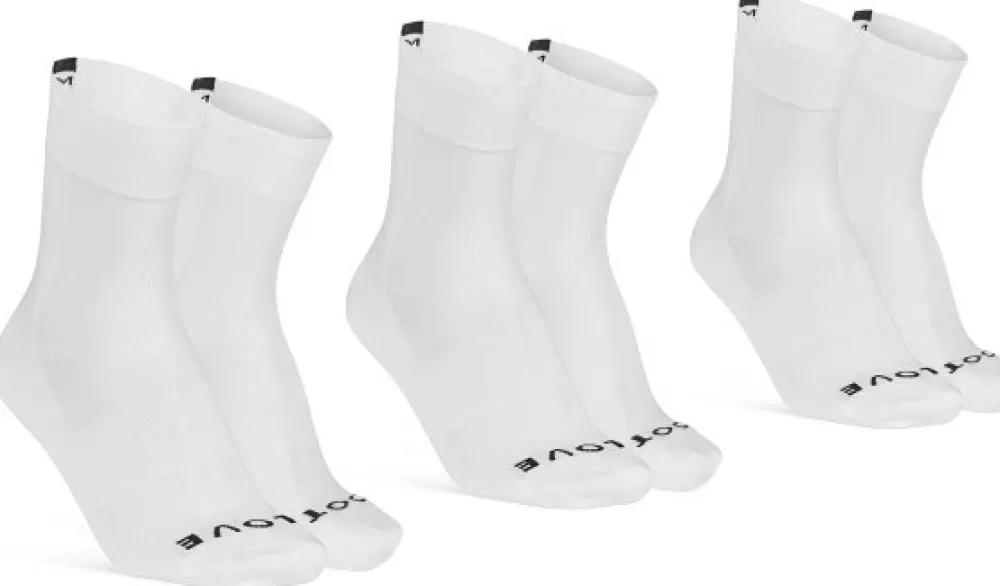 GripGrab Sokker | Cykeltøj Til Herre | Lightweight SL Sokker 3-Pack - Hvid White