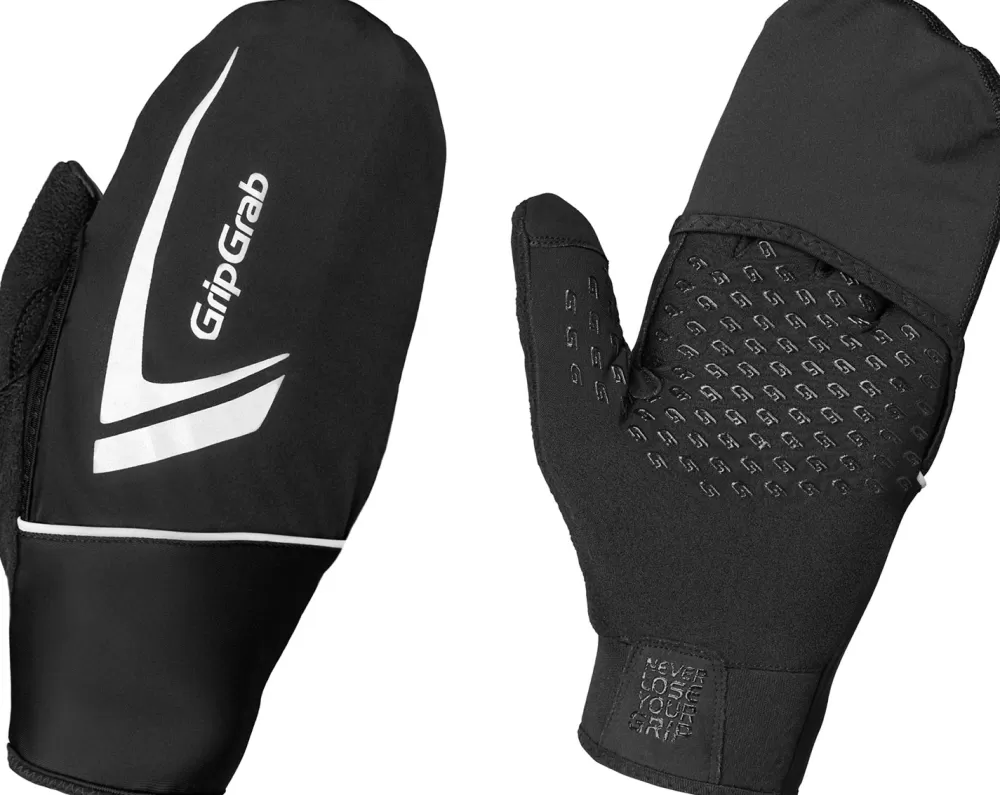 GripGrab Cykeltøj Til Herre | Cykelhandsker | Running Thermo Vindtæt Touchscreen Handske - Sort Black