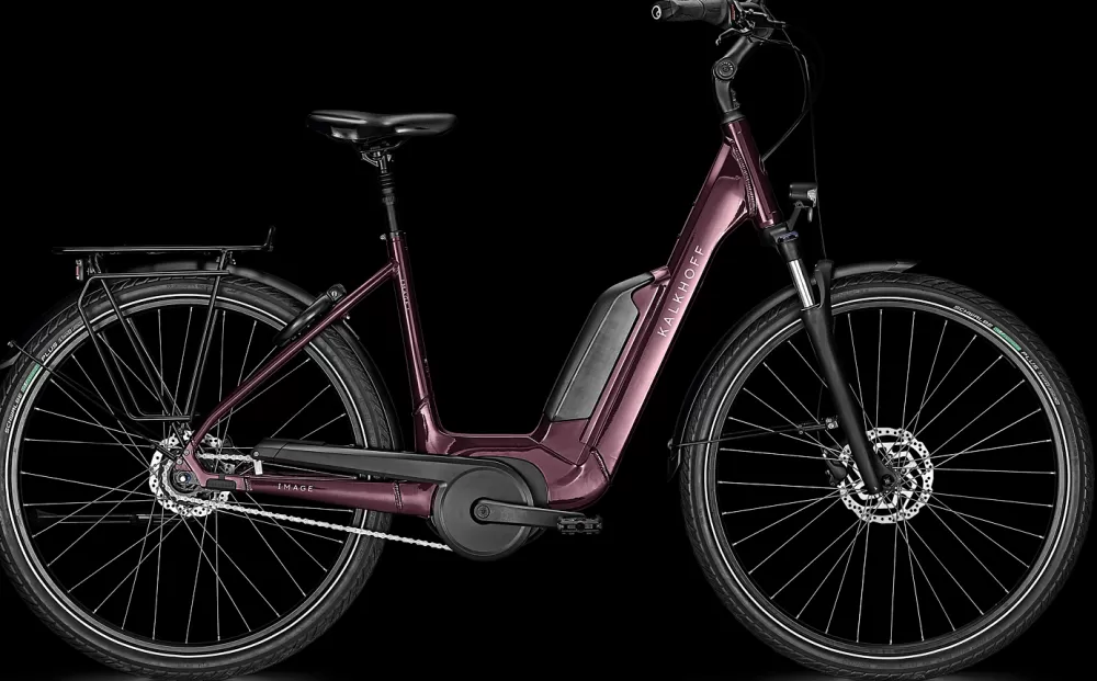 Kalkhoff Elcykler | IMAGE 1.B ADVANCE R 500wh Dame - Rød mahagonyred glossy