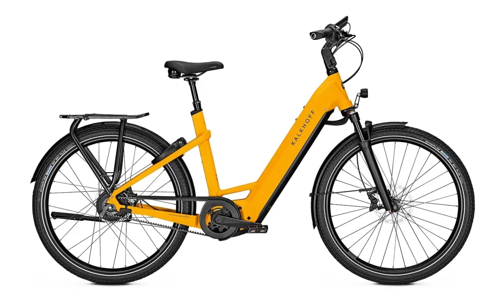 Kalkhoff Elcykler | IMAGE 7.B EXCITE+ 750wh Dame - Gul mustardyellow matt