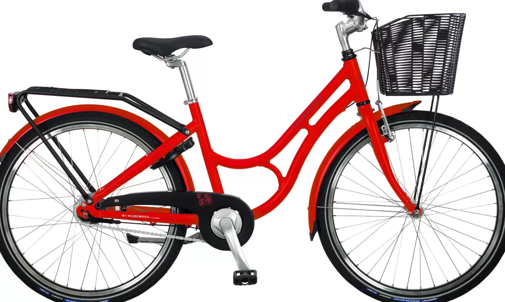 Kildemoes Børnecykler | Bikerz Retro 24" 2023 - Rød Lipstick Red matt