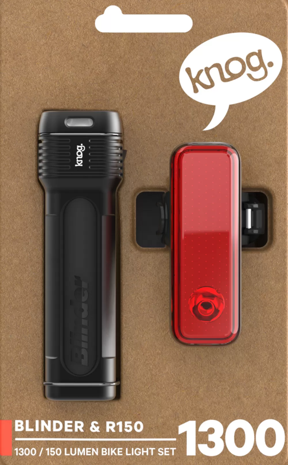 Knog Cykellygter | Blinder 1300 & Blinder R150 Lygtesæt