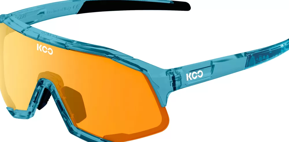 KOO Cykelbriller | Demos Cykelbriller - Blue Glass - Orange Mirror Lens