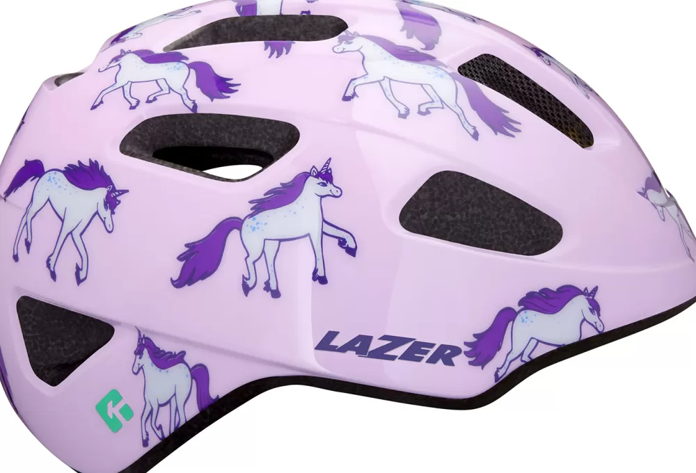 Lazer Cykelhjelme | Nutz Kineticore Cykelhjelm - Lyserød Unicorns