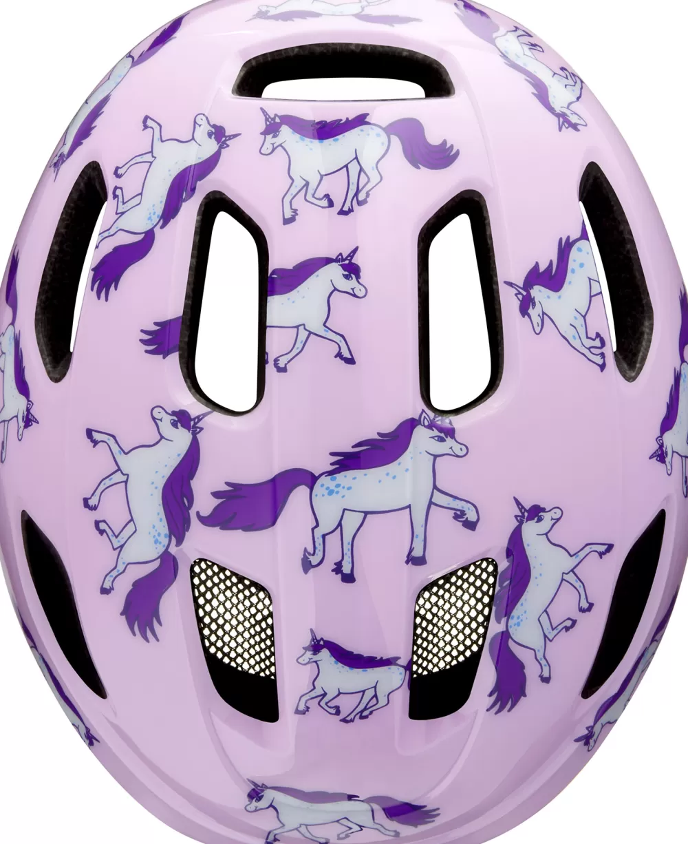 Lazer Cykelhjelme | Nutz Kineticore Cykelhjelm - Lyserød Unicorns
