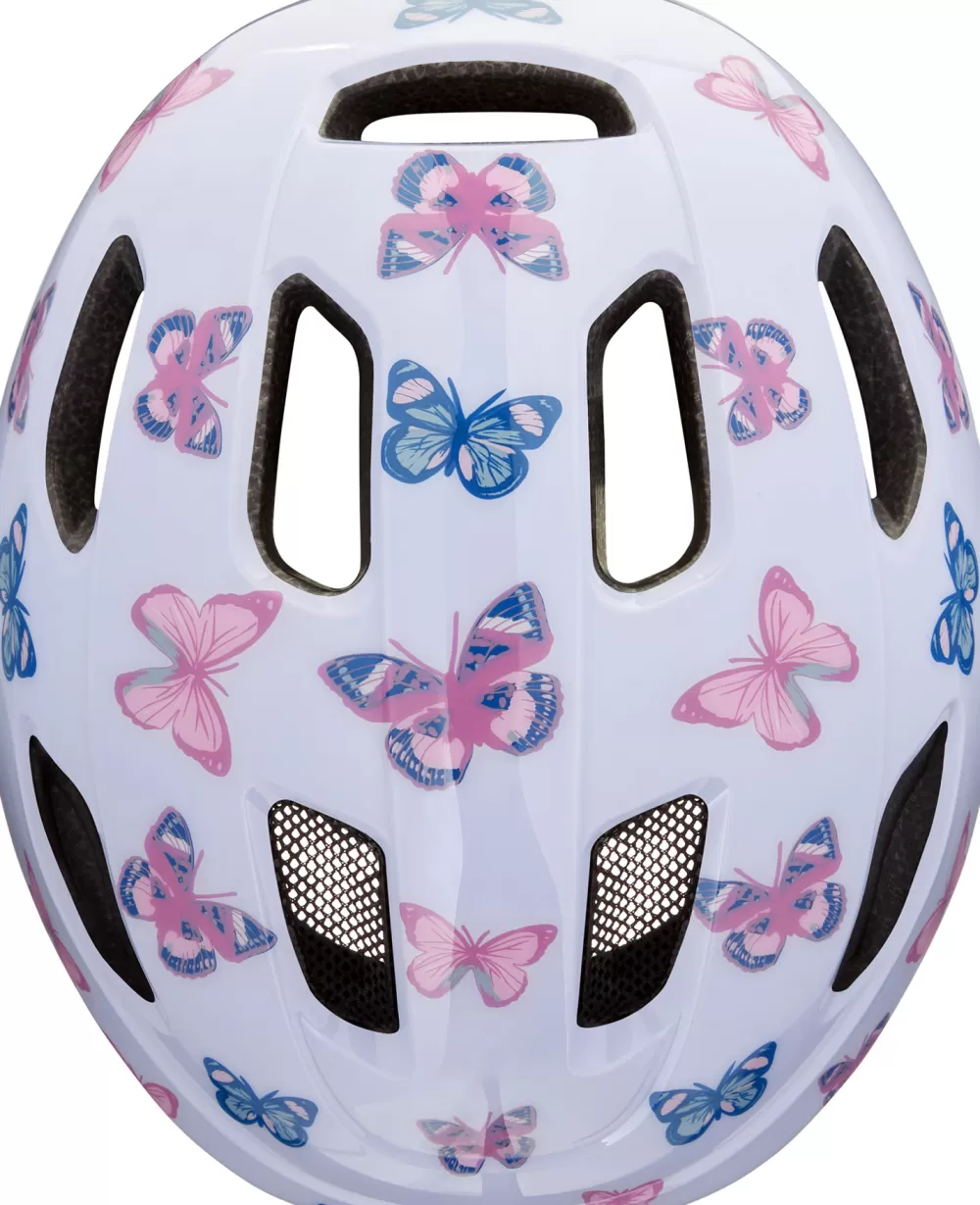 Lazer Cykelhjelme | Nutz Kineticore "Green Buckle" Cykelhjelm - Butterfly Butterfly +GR