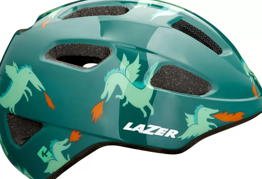 Lazer Cykelhjelme | Nutz Kineticore "Green Buckle" Cykelhjelm - Grøn Dragons +GR
