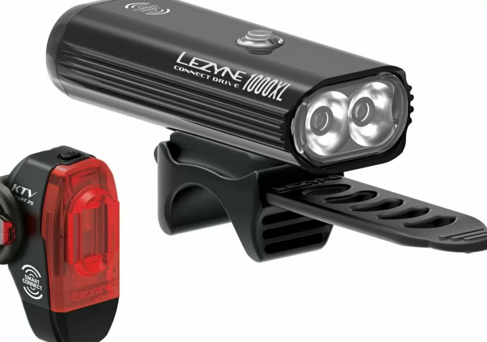 Lezyne Cykellygter | Connect Smart 1000XL / KTV Smart Lygtesæt 1000lm/75lm
