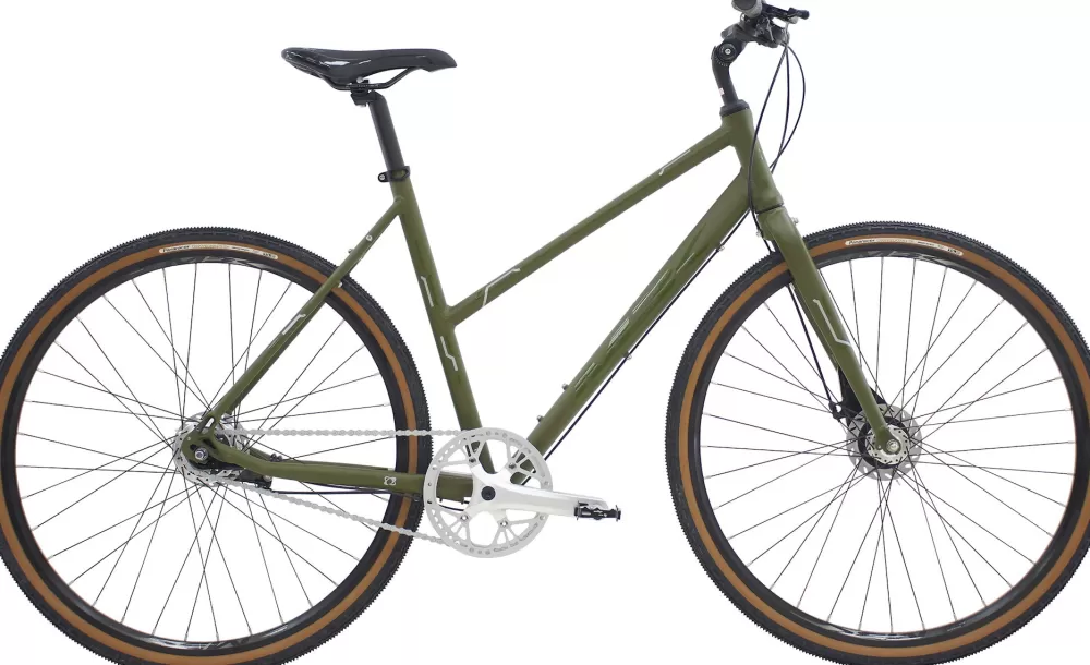 MBK Damecykler | Octane Gravel Urban Dame 7g 2023 - Grøn Mat Grøn