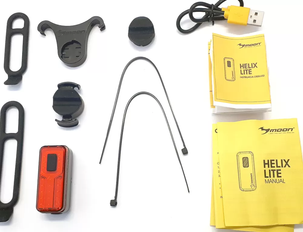 Moon Cykellygter | Rear Light Helix Lite 100lm Baglygte