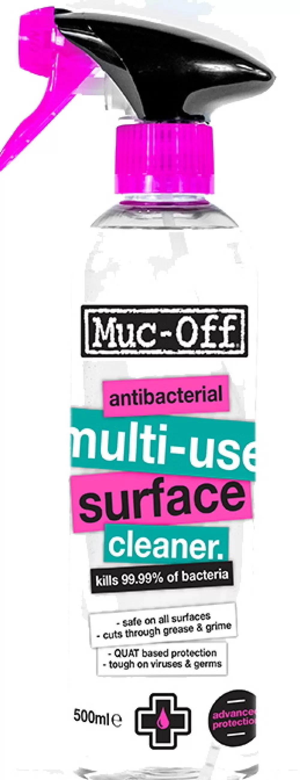 Muc-Off Cykelpleje | Antibacterial Multi Use Surface - 500 Ml 99.99%
