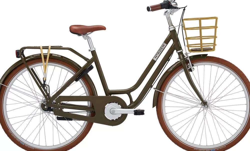 Norden Børnecykler | Clara 26" 7g Pige 2024 - Oliven grøn