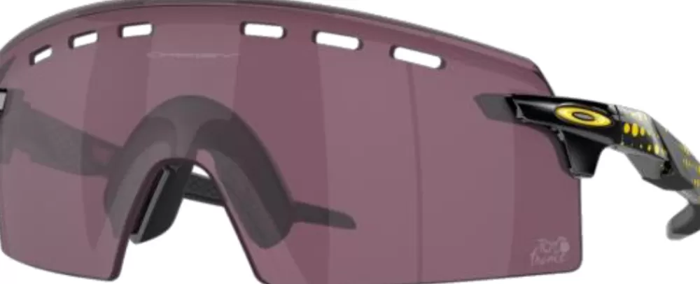 Oakley Cykelbriller | Encoder Strike Vented - YELLOW / PRIZM RUBY (Tour De France) MATTE TENNIS BALL YELLLOW