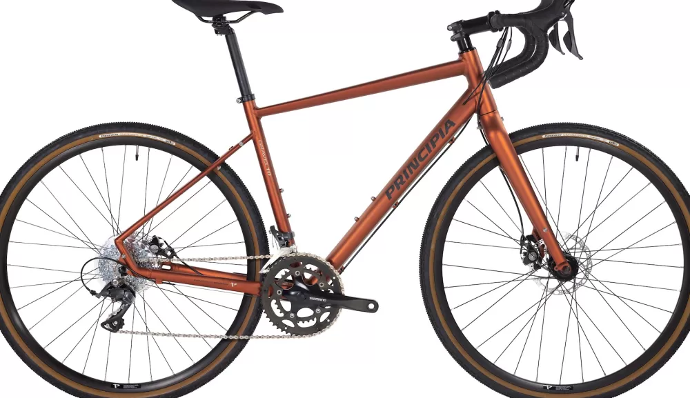 Principia Gravel Cykler | Racercykler | Gravel 10 Alu 2023 - Brun Mat kobber