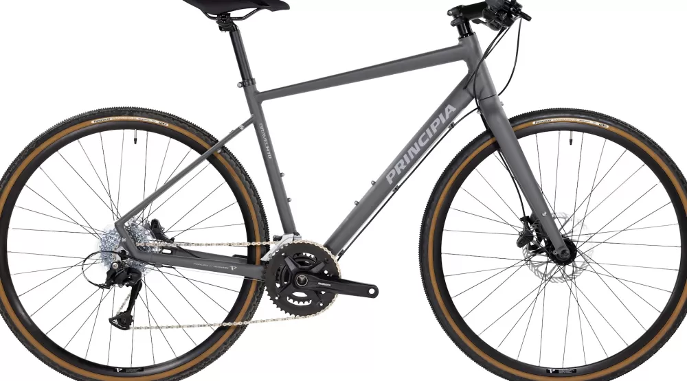 Principia Gravel Cykler | Racercykler | Gravel 10 Hybrid 2023 - Grå Mat mørkegrå