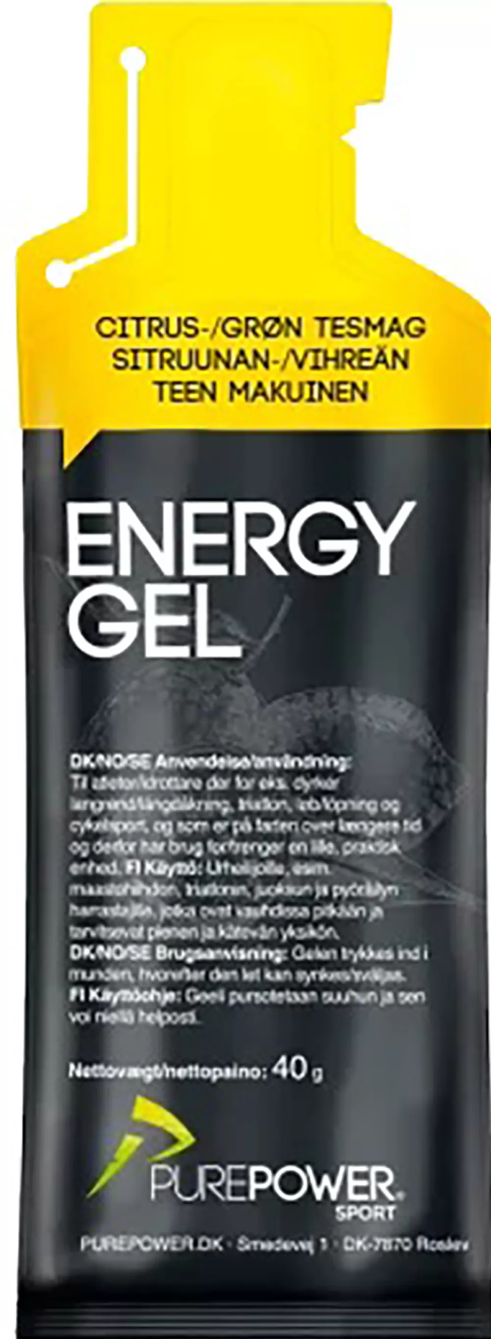 PurePower Energiprodukter | Spinning*Energy Gel Lemon Tea - 40g