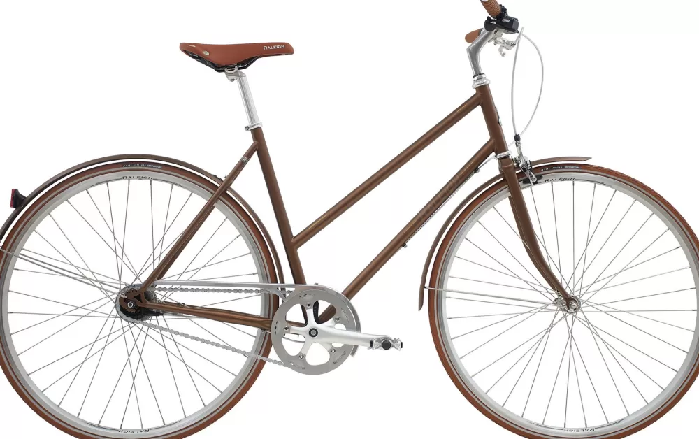 Raleigh Damecykler | Kent Dame 7g 2023 - Gul/Brun mat lys guld