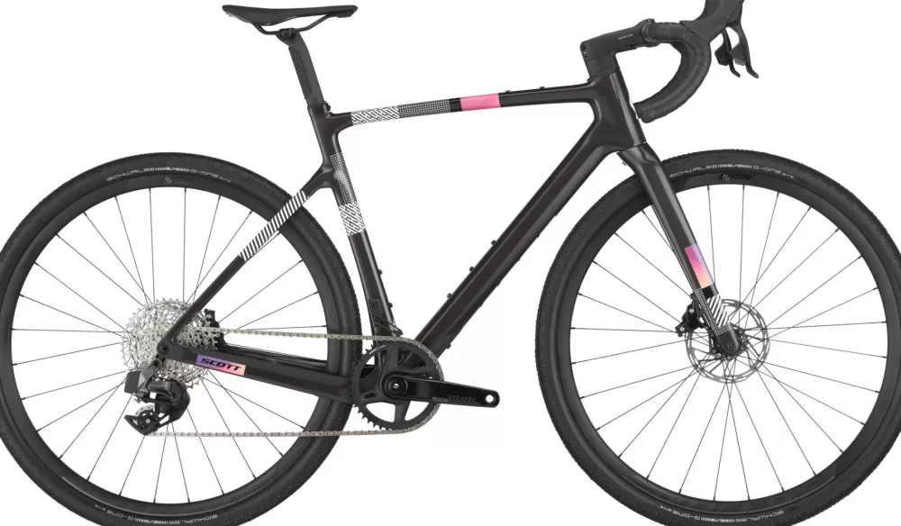 Scott Gravel Cykler | Racercykler | Addict Gravel 30 2025 - Carbon Black Carbon Black / carbon black / hushed pink