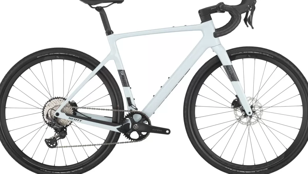 Scott Gravel Cykler | Racercykler | Addict Gravel 40 2025 - Mineral Grey Mineral Grey / mineral grey / olivine green-blackberry purple