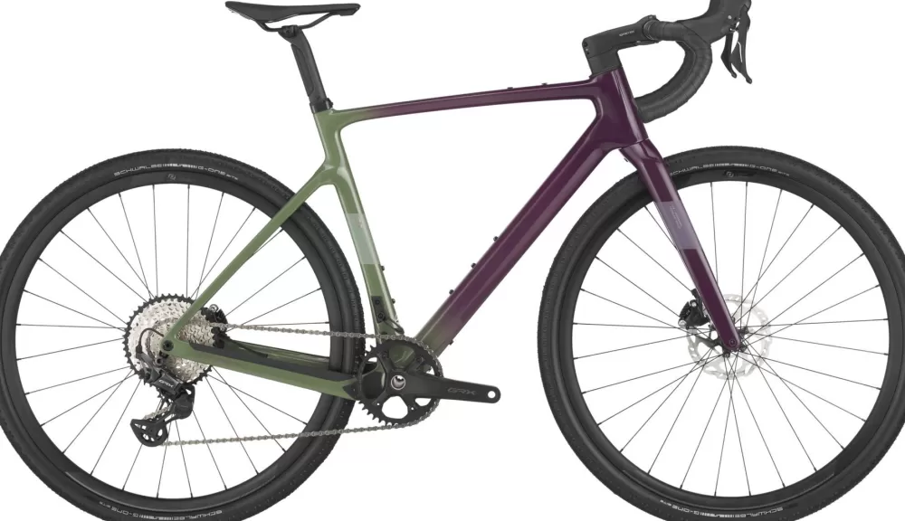 Scott Gravel Cykler | Racercykler | Addict Gravel 40 2025 - Olivine Green Olivine Green / mineral grey / olivine green-blackberry purple