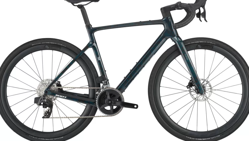 Scott Gravel Cykler | Racercykler | Addict Gravel 20 2025 - Petrol Black Petrol Black / petrol black / narwal grey-fade purple