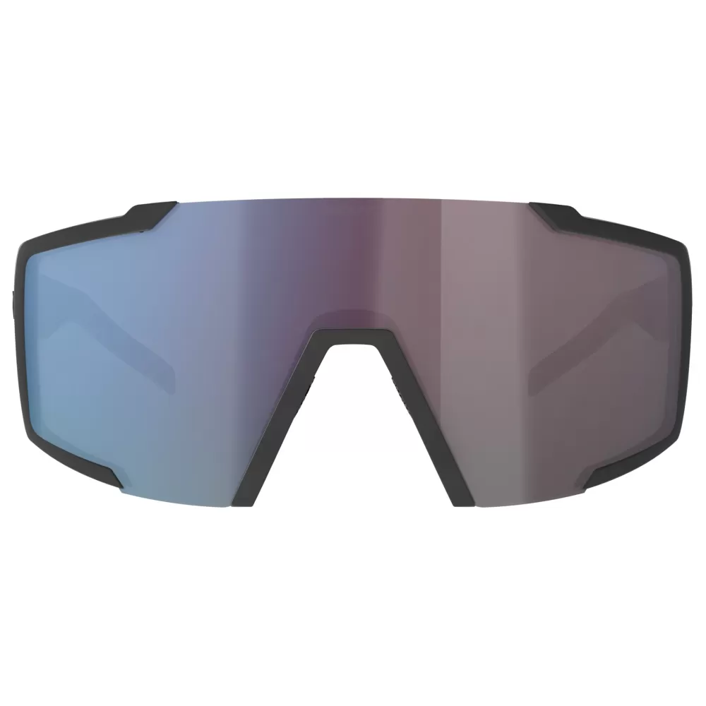 Scott Cykelbriller | Shield Compact Cykelbrille - Trail Linse - Sort/Blå black matt/blue chrome enhancer
