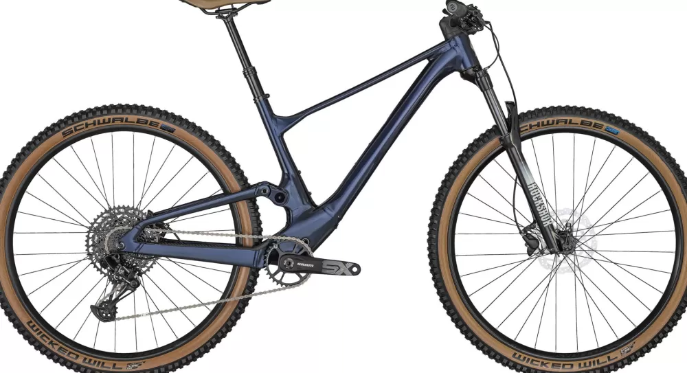 Scott Mountainbikes | Spark 970 2024 - Blå DARK STELLAR BLUE - FOCUS GREY